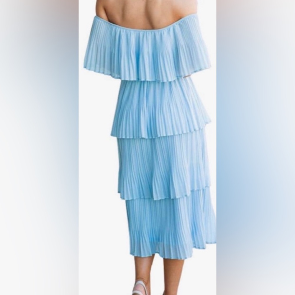 #306 Chiffon Ruffle Dress - Picture 3 of 5